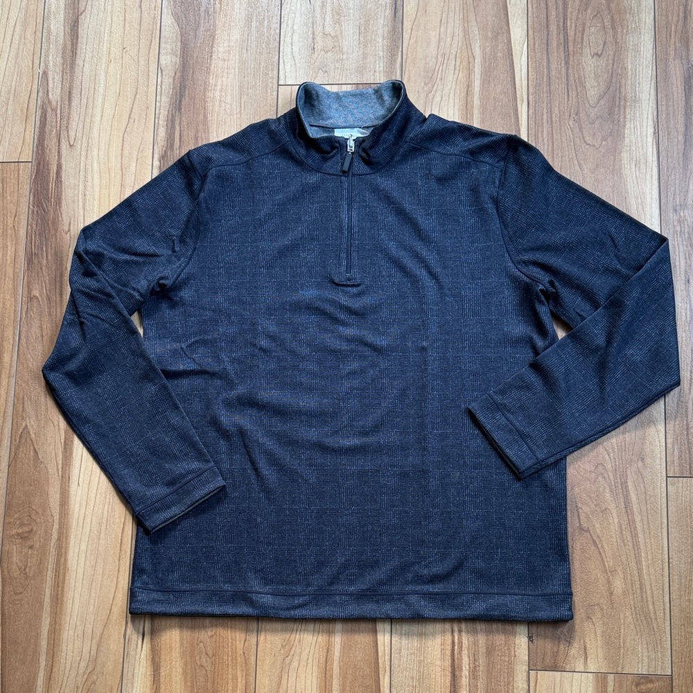 Johnston & Murphy Men's Reversible Quarter-Zip Pullover